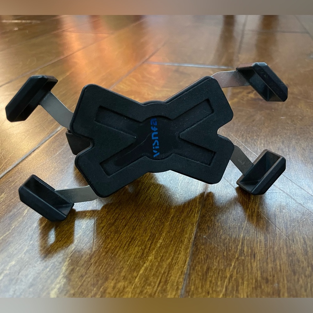 Bike phone mount with stainless steel steel clamp arms